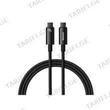 Baseus Tungsten Gold Fast Charging Data Cable Type-C to Type-C 240W 1m CAWJ040001 Black მობილურის კაბელი