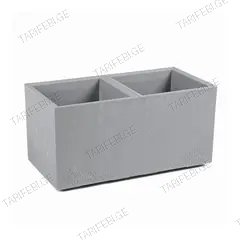 ქოთანი ყვავილის LAMELA KARO ECO recycled concrete 78x39x39,4 სმ