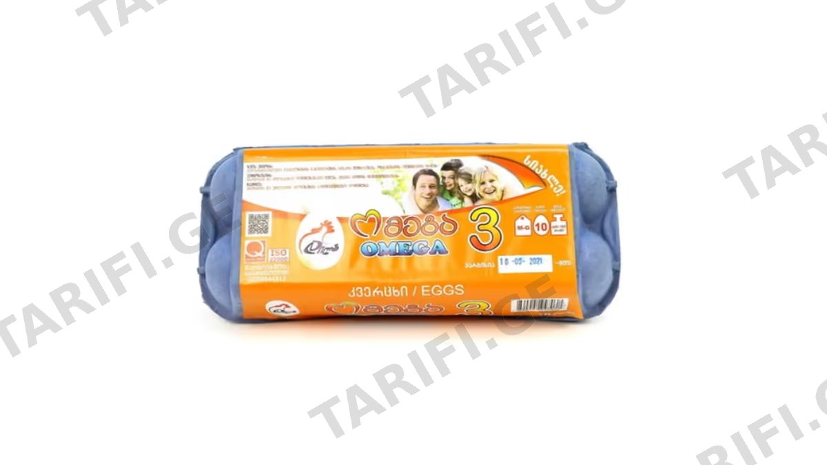 დილა კვერცხი ომეგა 10 ც