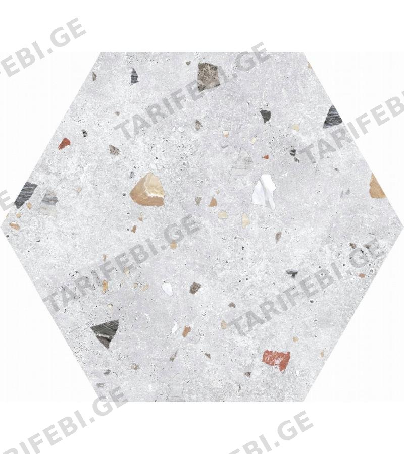 კერამ. ფილა HEX. SONAR SILVER 48.5X56 CODICER
