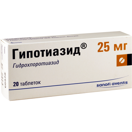 ჰიპოთიაზიდი ტაბლეტი  25მგ #20