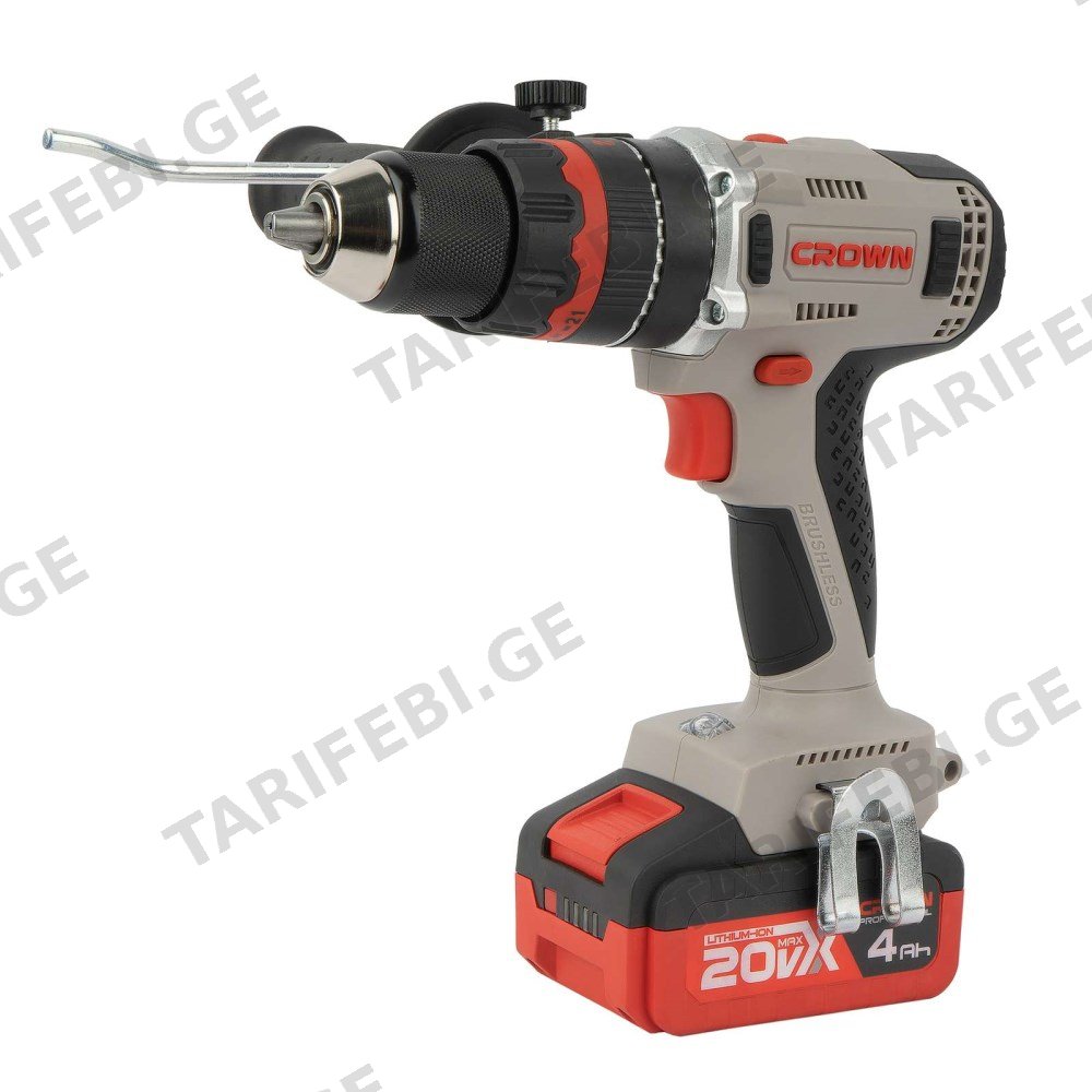 სჭვალსახრახნი Crown CT21076HQX-4BMC 20V
