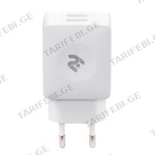 მობილურის დამტენი 2E 2E-WC4USB-W, USB, White