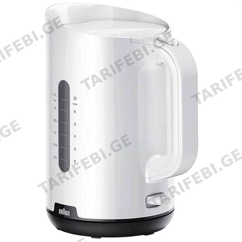 ელექტრო ჩაიდანი BRAUN WK1100WH (2200 W, 1.7 L)
