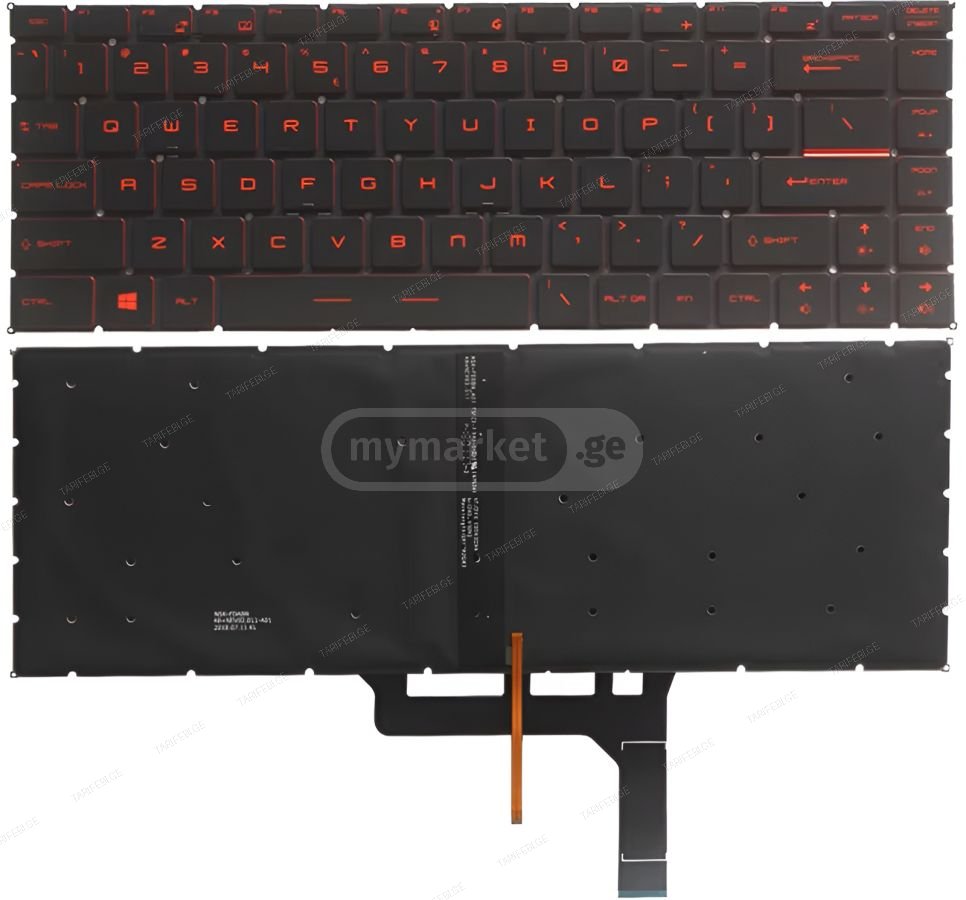 MSI GF63 GF63 8RC GF63 8RD GF63 Thin 9SC keyboard