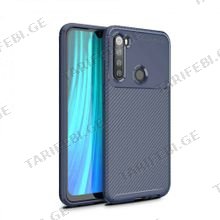 კარბონის ქეისი Xiaomi Redmi Note 8 Focus Carbon Case - მუქი ლურჯი