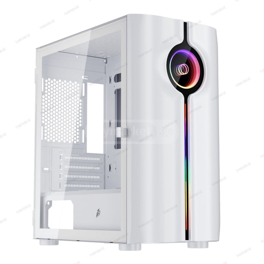 Evesky white case with lightning front panel