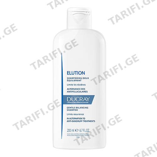 დუკრე - ELUTION შამპუნი მაბალანსირებელი ყველა ტიპის თმის 200მლ 0158 DUCRAY - ELUTION Gentle balancing shampoo 200 ML 9099