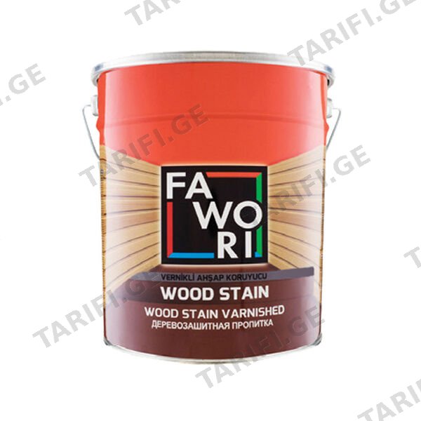 2.5ლ ხის ლაქი FAWORI WOOD STAIN NATUREL