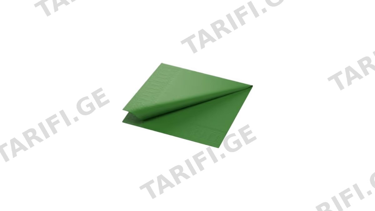 AURA ხელსახოცი მწვანე 33X33-20ც