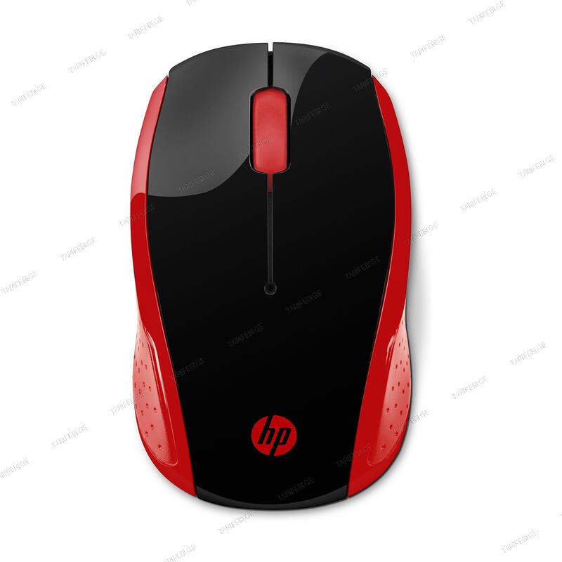 HP Wireless Mouse 200 Black Red 2HU82AA