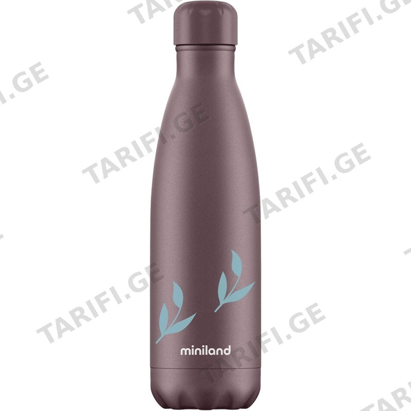 ფოლადის თერმული ბოთლი MINILAND BOTTLE FLOWERS (500 ML)