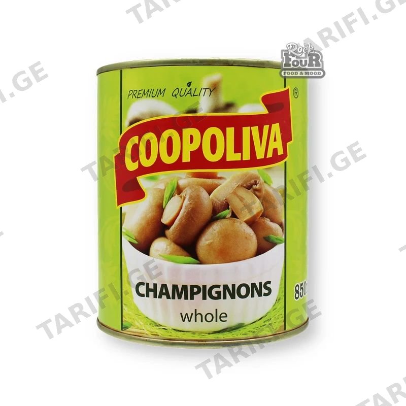 COOPOLIVA შამპინიონი მთელი 850 გ