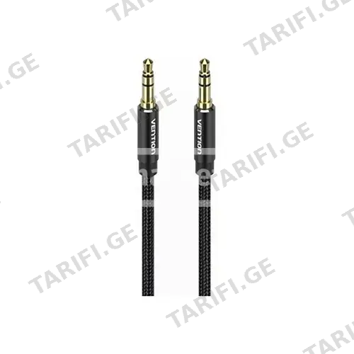 Aux კაბელი - Vention 3.5 mm Cotton Braided Aluminum Alloy Ty