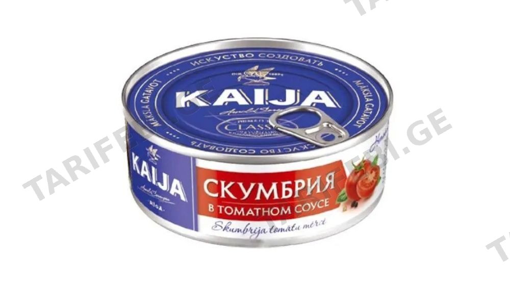 Kaija სკუმბრია ტომატში 240გრ