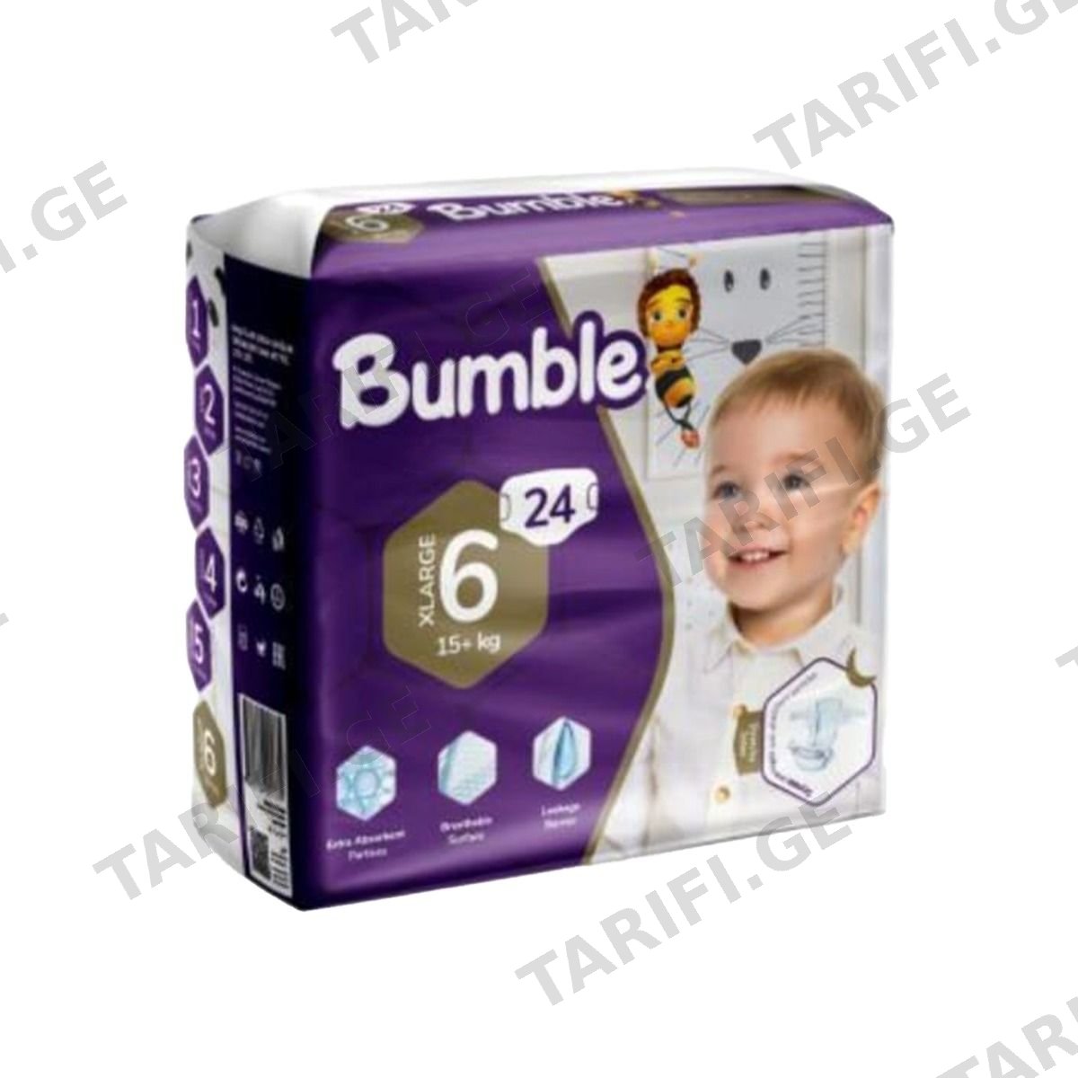 ბავშვის საფენი Twin 15+კგ 24 ცალი 5391 ბამბლ ბეიბი - Bumble Baby
