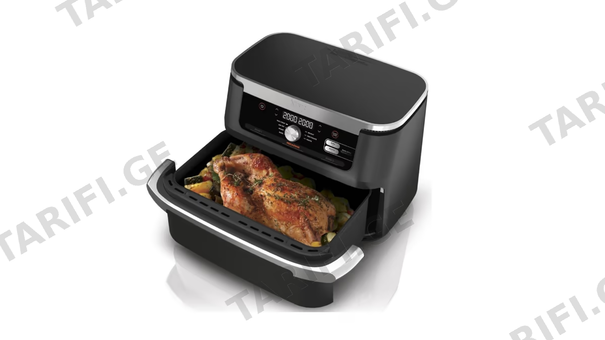 აეროგრილი Ninja AF500EU, 2470W, 10.4L, Air Fryer, Black/Silver
