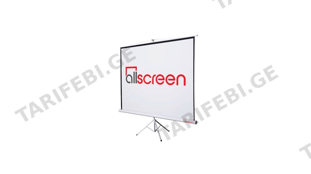 პროექტორის ეკრანი ALLSCREEN TRIPOD PROJECTION SCREEN 180X180CM HD FABRIC CTP-7272 100 inch