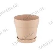 პლასტმასის ქოთანი კრემისფერი Mb-17KR 2.2lt.