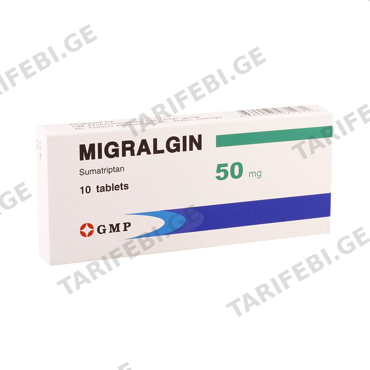 მიგრალგინი - Migralgin 50 მგ 10 ტაბლეტი
