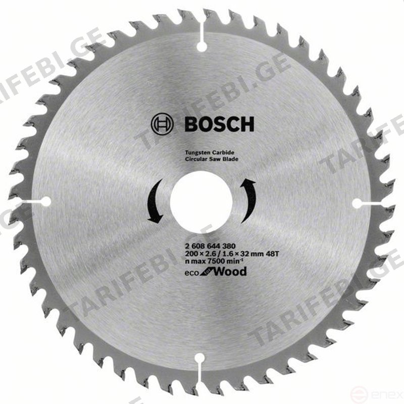 ხერხის პირი BOSCH CIRCULAR SAW BLADE ECO 2608644380