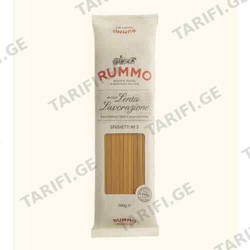 სპაგეტი N.3 ბიო / RUMMO / 500 გრ