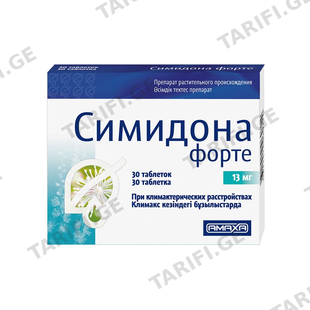 სიმიდონა ფორტე - Cimidona forte 13 მგ 30 ტაბლეტი