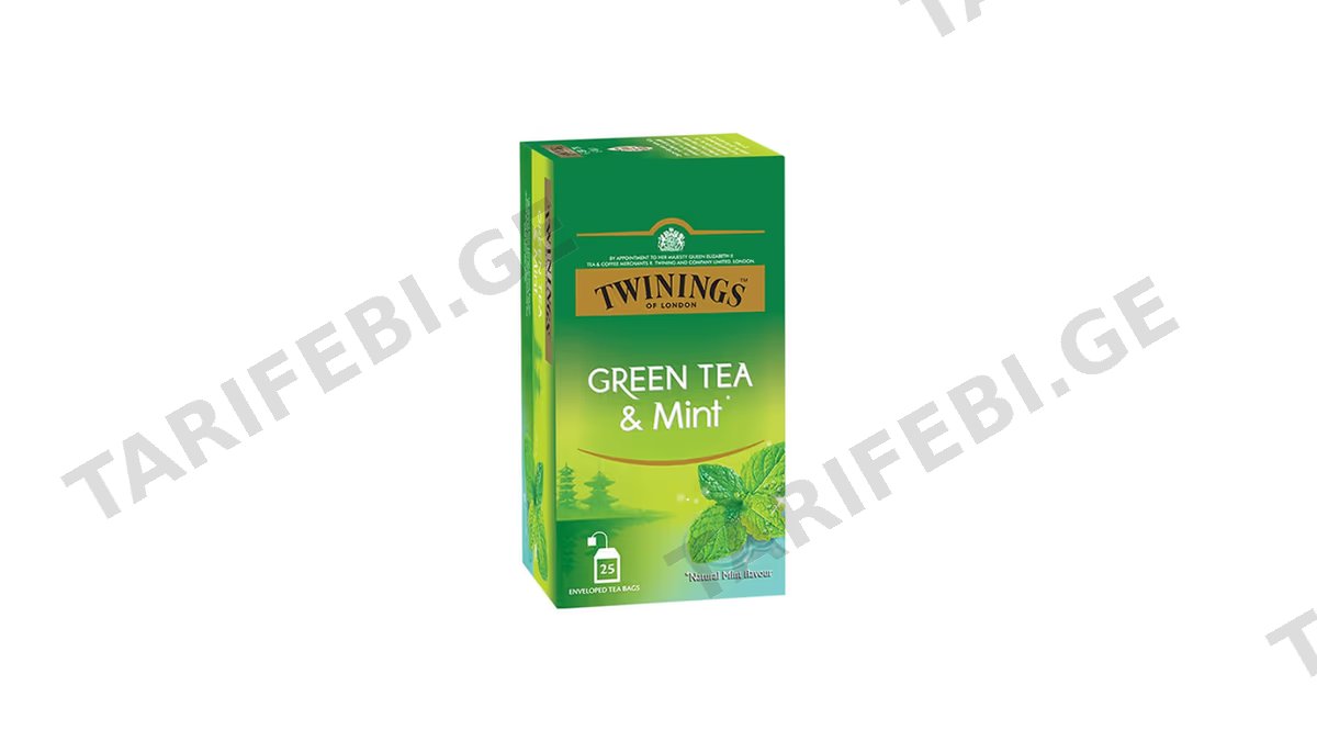 TWININGS ჩაი მწვანე პიტნით-25ც70177173203/70177173203