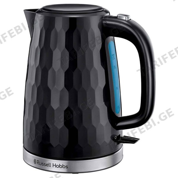 ელექტრო ჩაიდანი Russell Hobbs 26051-70 Honeycomb, 2400W, 1.7L, Electric Kettle, Black