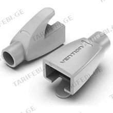 VENTION IODM0-100 RJ45 Strain Relief Boots Milky Gray PVC Type 100 Pack ქსელის კაბელის დამცავი