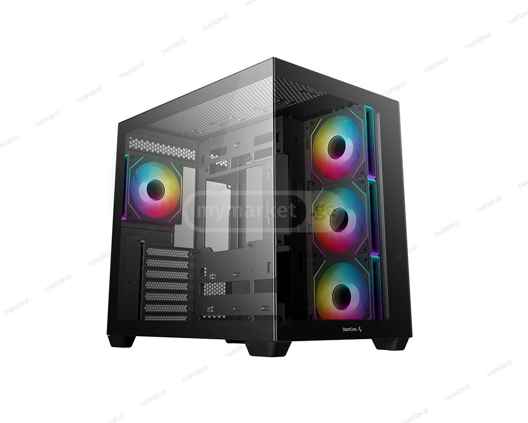 ქეისი DeepCool CG530 4F Black ATX მოყვება 4ც ქულერი