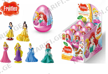 პლ.კვერცხი/DISNEY PRINCESS დრაჟეთი/20გრ