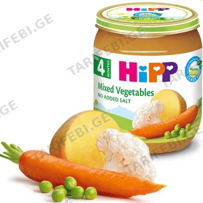 HIPP-ის პიურე ბოსტნეულის ასორტი (125 GR)