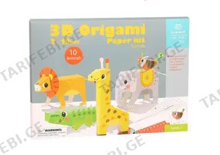 3D Origami Paper Kit – Animals — “Create Your Own 3D Animal World”