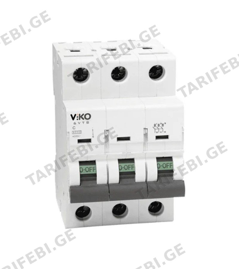 ელექტრო დამცველი 3*25A C 4.5 kA 6VTB-3C25 VIKO