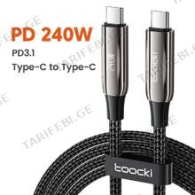TOOCKI TXCTT3-LX01 Cable Type-C to Type-C USB კაბელი