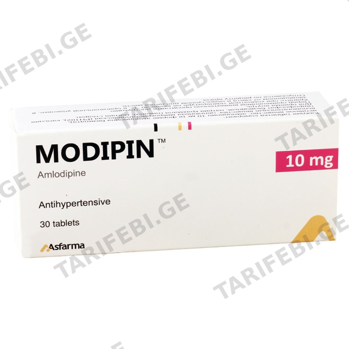 მოდიპინი - Modipin 10მგ 30 ტაბლეტი