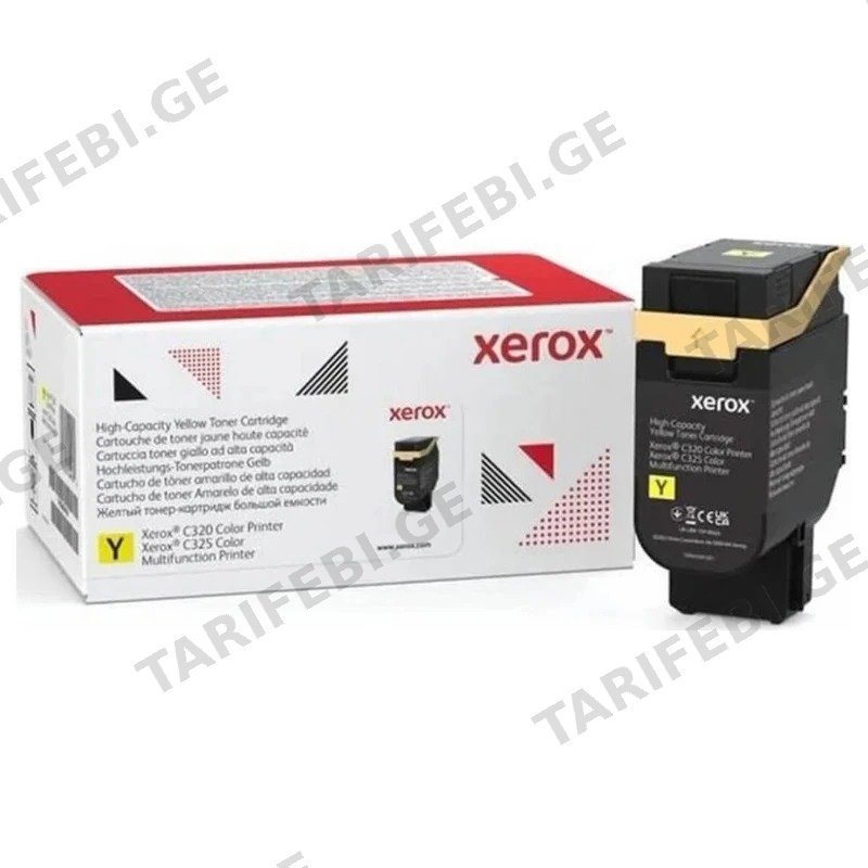 ლაზერული ტონერ კარტრიჯი XEROX 006R04834 ყვითელი, 5500 გვერდი