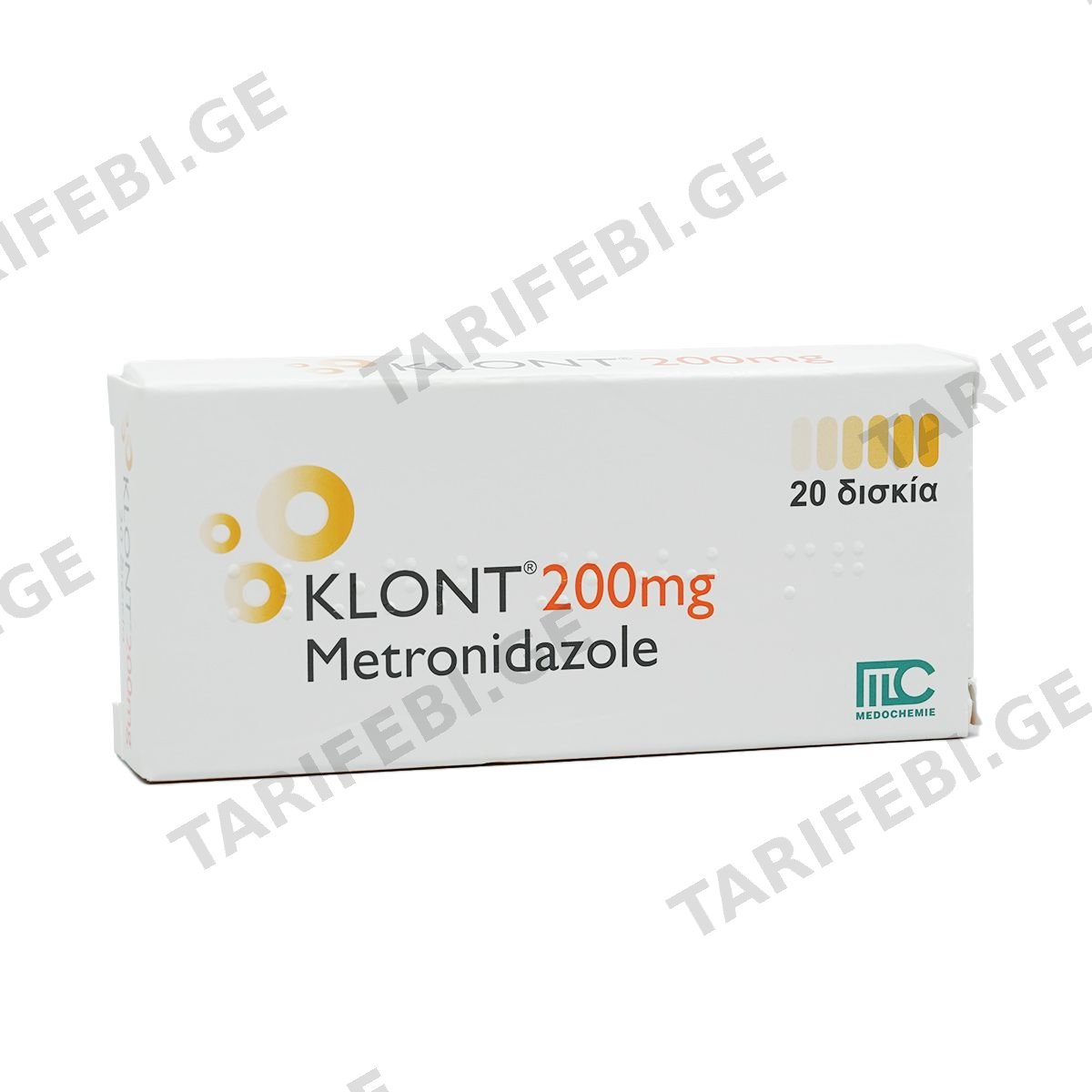 Klont - კლონტი 200მგ 20 ტაბლეტი