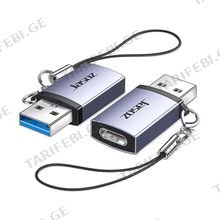 Jasoz T-G161 (G140) USB3.2 Male to Type-c Female გადამყვანი ადაპტერი