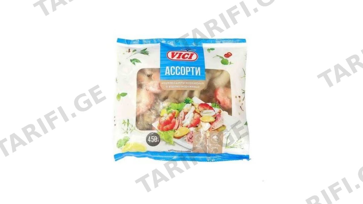 ზღვისპროდუქტების ასორტი სურიმისგან 450გრ