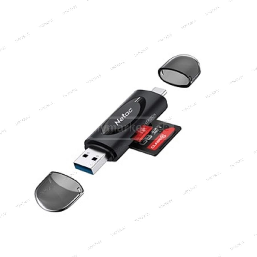 ბარათის წამკითხველი NETAC WK13 card reader USB3.0 + Type-C t
