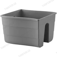 პლასტმასის ქოთანი ყვავილებისთვის FORM PLASTIC Wave railing pot 2488-014 Ø30 ანტრაციტი