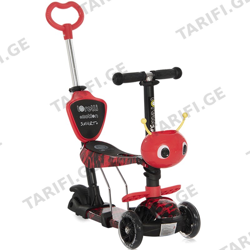 საბავშვო სკუტერი LORELLI SMART PLUS (წითელი)