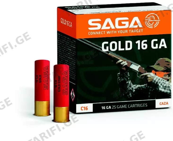 ვაზნა 16 კალ. SAGA GOLD