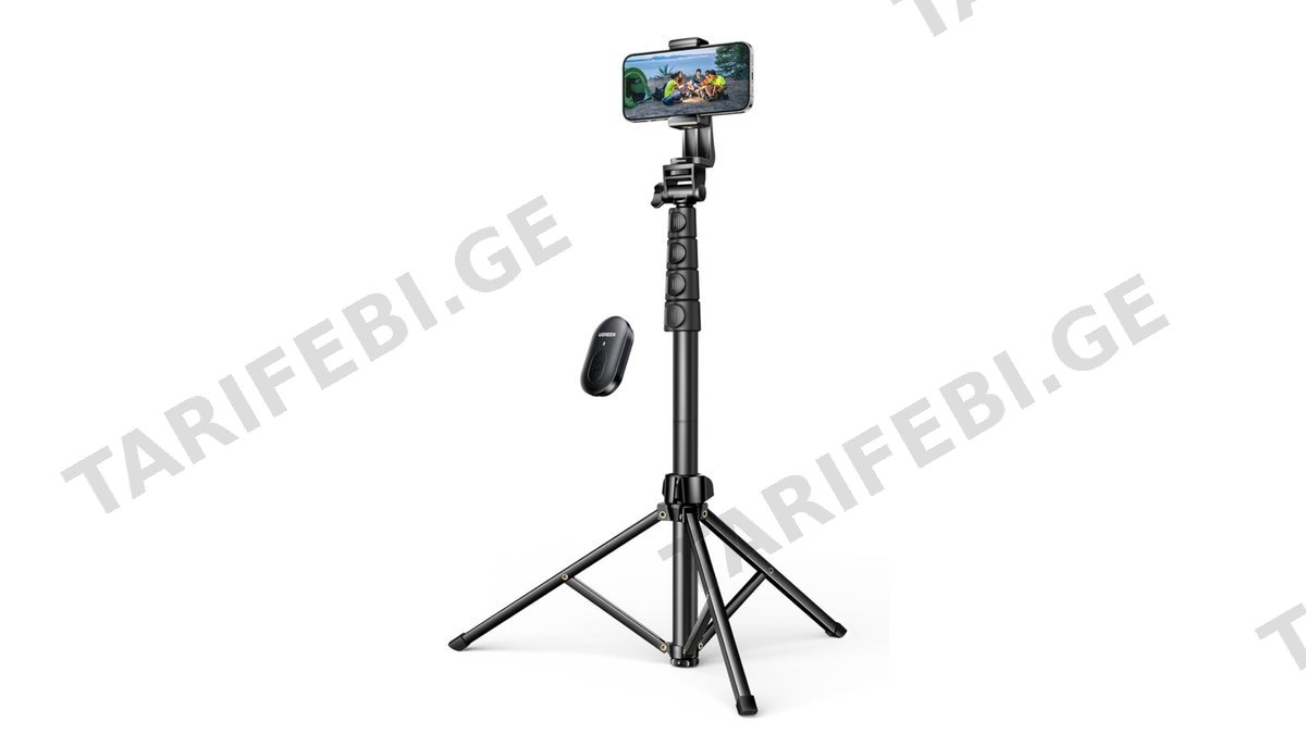 სელფის ტრიპოდი UGREEN LP680 (15609), Bluetooth, Selfie Stick Tripod, Black