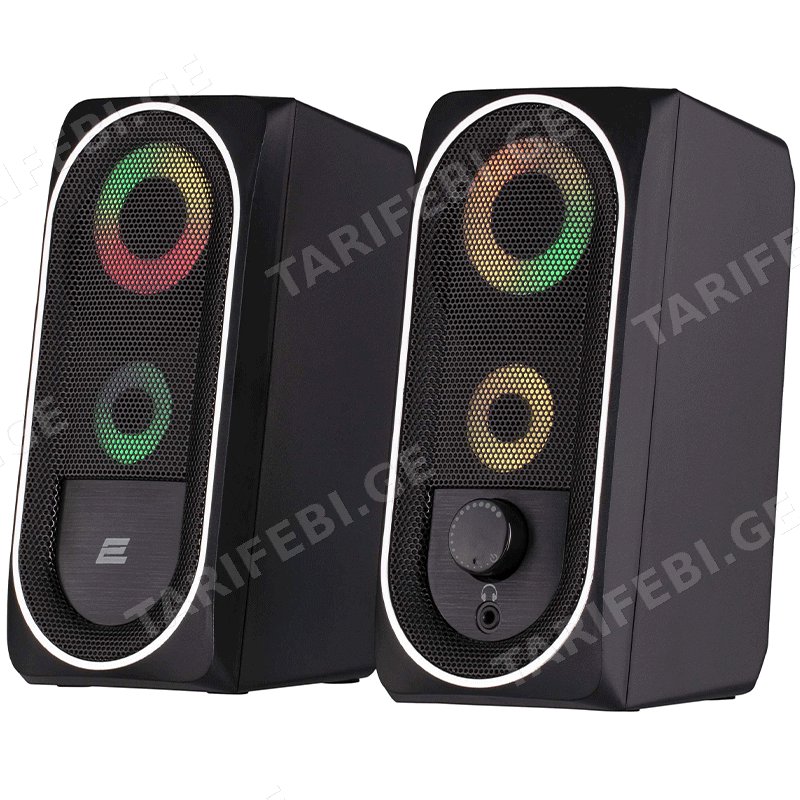 დინამიკი 2E PCS234 RGB MULTIMEDIA SPEAKER, 2.0, USB, BLACK