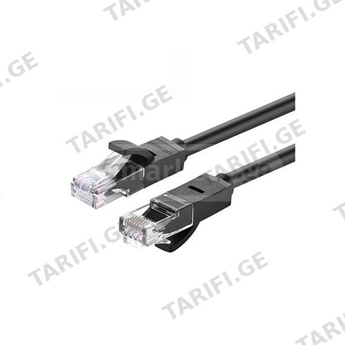 ინტერნეტის კაბელი - Ugreen NW102 Cat6 10მ Black
