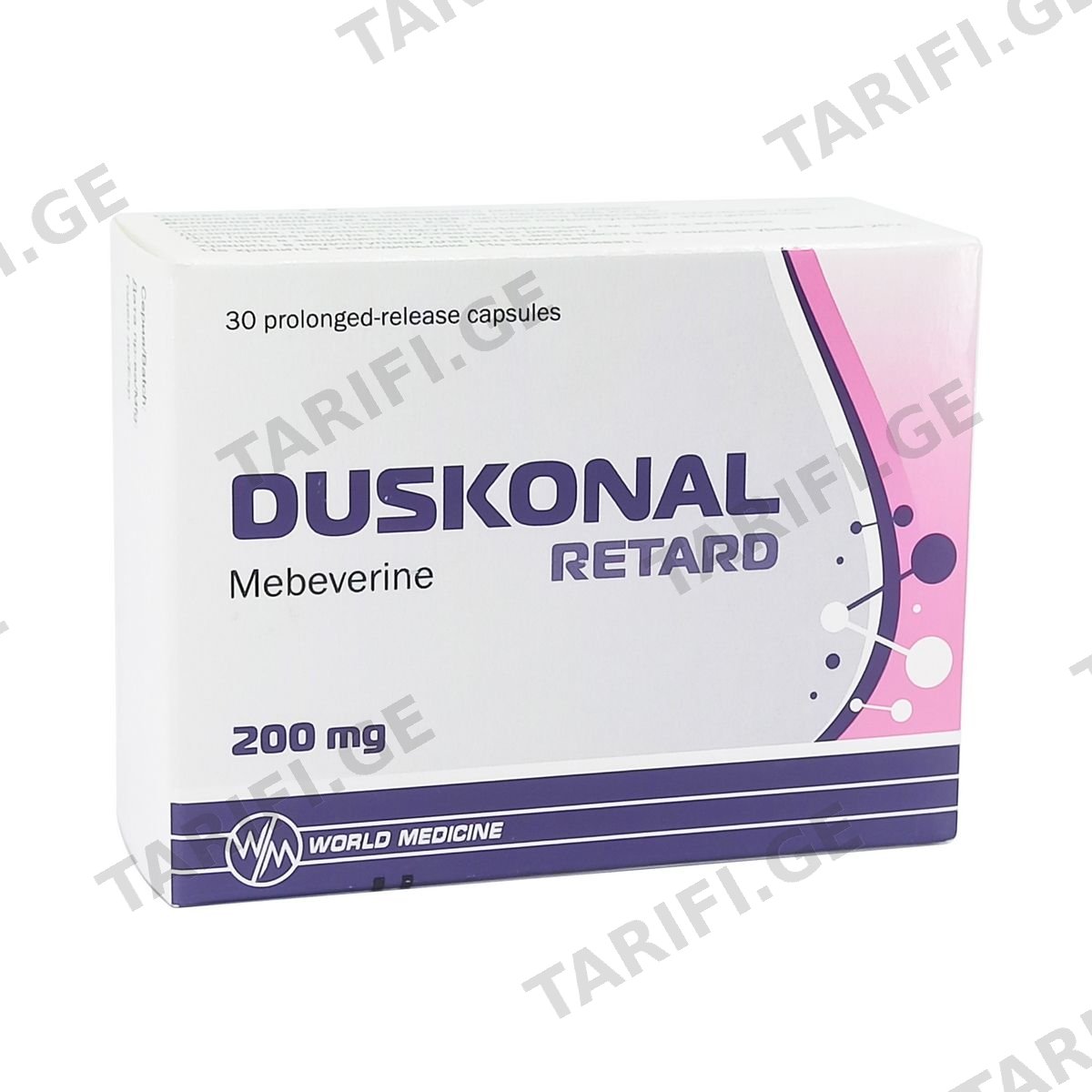 დუსკონალი რეტარდი - Duskonal Retard 200მგ 30 კაფსულა
