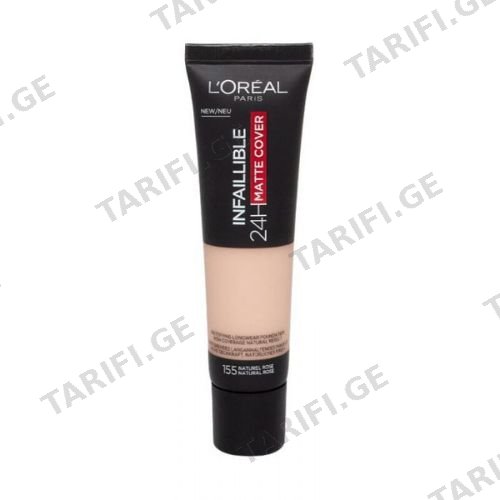 ლორეალი - ტონალური Infallible Matte 24სთ N155 30მლ #1 #1 Infallible 24h Matte Cover Make Up 30ml N145